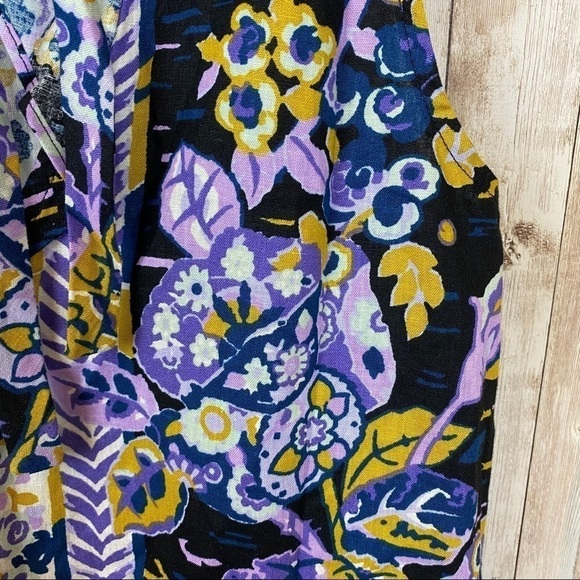 Free People Linen Blend Sleeveless Tie Back Tunic Size Medium - Picture 8 of 12